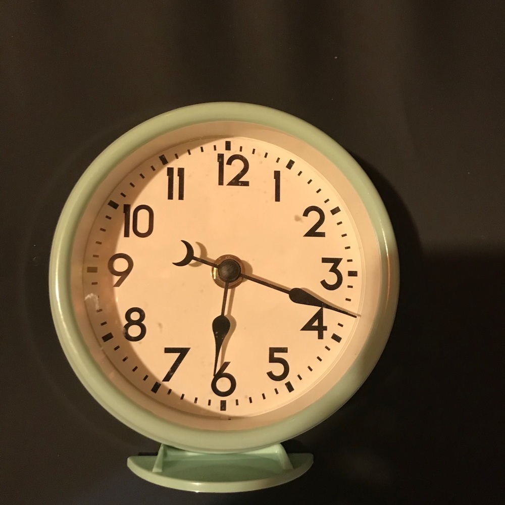 Small Mint Green Clock